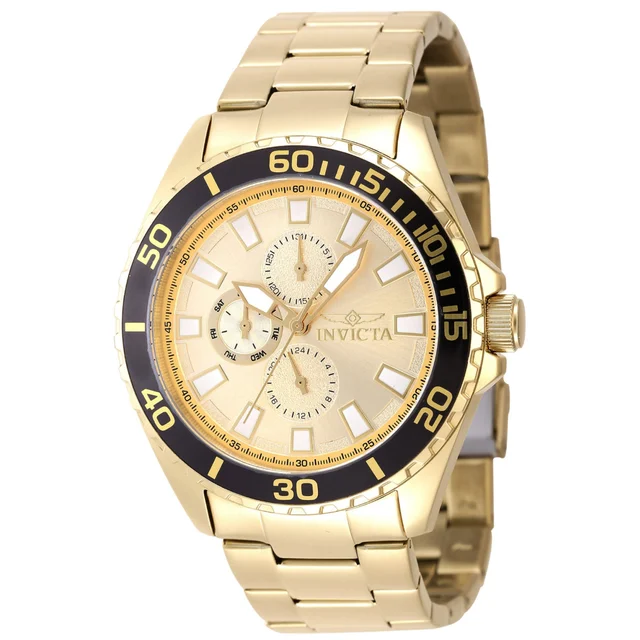 Invicta Pro Diver Ironwave Watch - 46mm. Gold (47577) kol saati