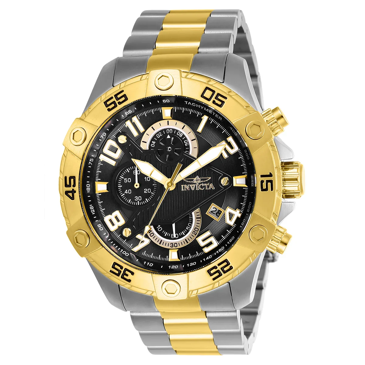 Invicta Rally Watch - 48mm, Steel, Gold (ZG-26100) 48 mm kol saati