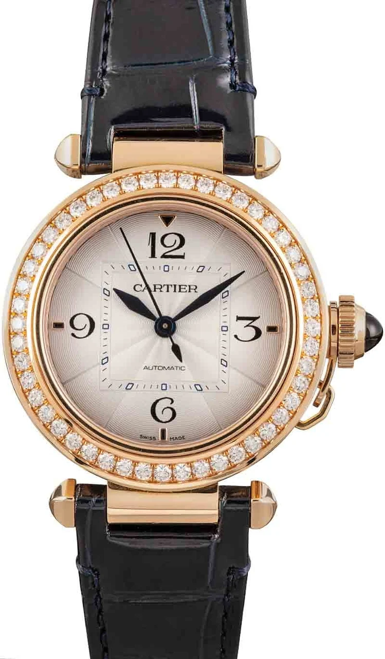 Cartier Pasha De 18k Rose Gold WJPA0012 35 mm kol saati