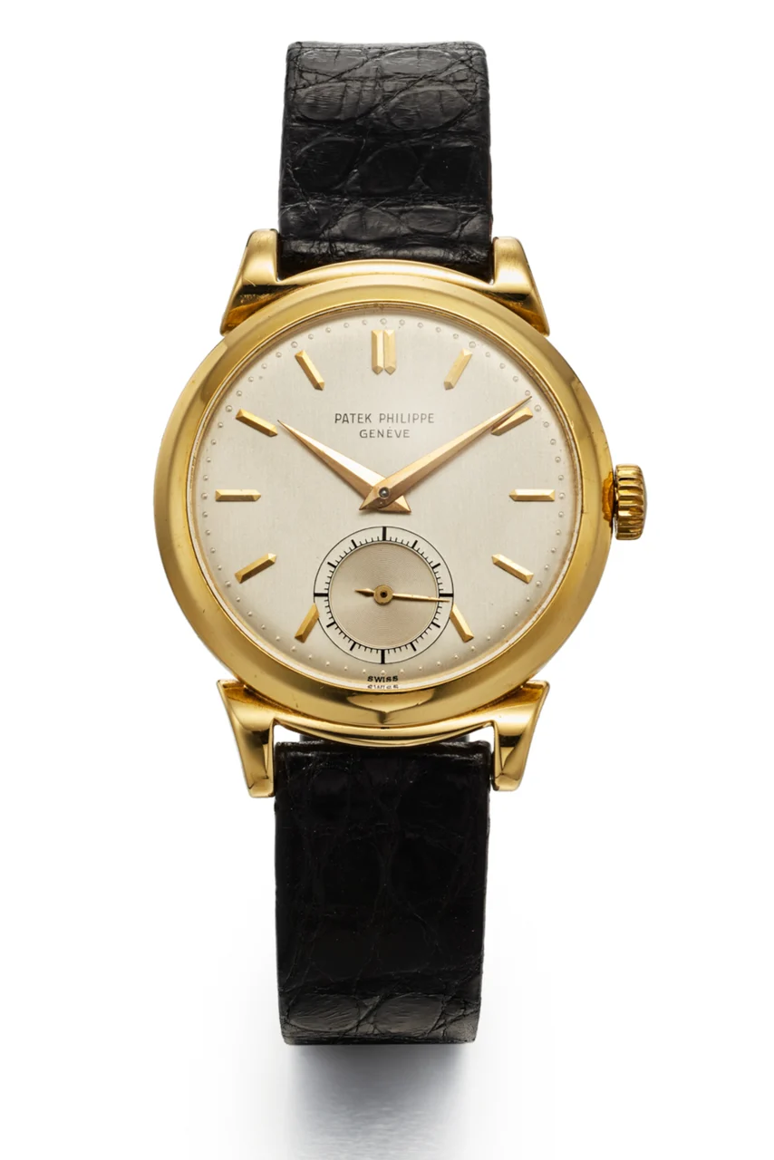 Patek Philippe PATEK PHILIPPE REF. 1491 "SCROLL LUGS" PINK GOLD 34 mm kol saati