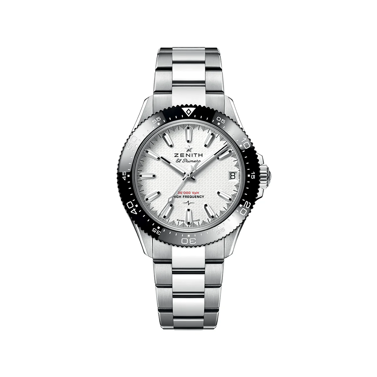 Zenith Chronomaster Solo Sport 40mm - White on Bracelet 03.5000.3620/69.M5000 40 mm kol saati