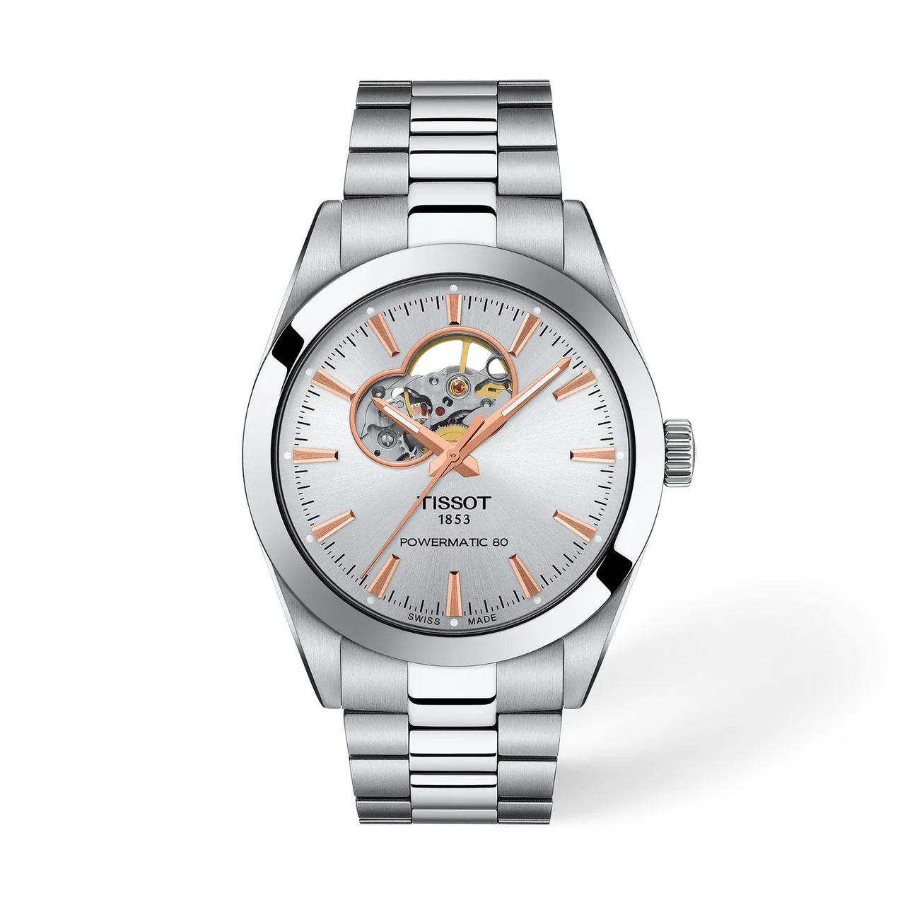 Tissot Gentleman Open Heart 40mm T1274071103101 40 mm kol saati