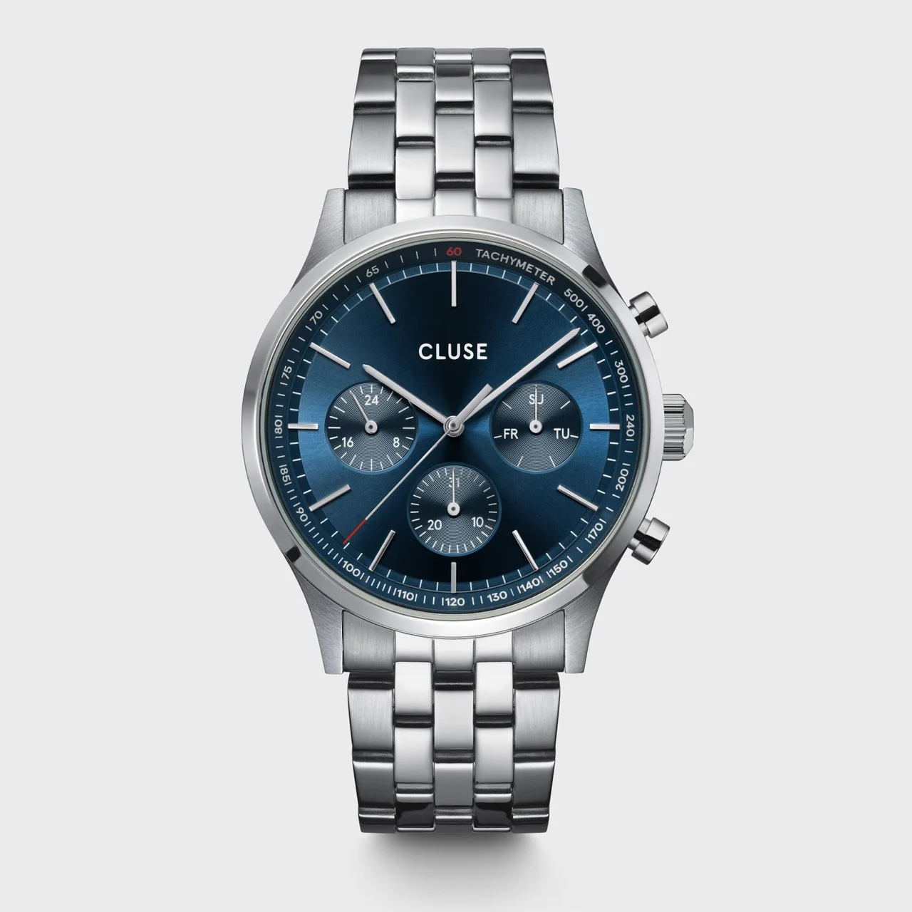 CLUSE Anthéor Multifunction Watch Steel Blue, Silver Colour CW21003 42 mm kol saati