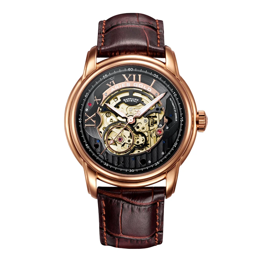 Aries Gold Aries Gold G 9005G RG-BK 40 mm kol saati