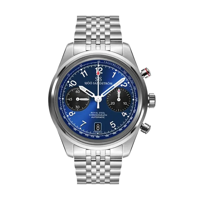 Sjöö Sandström Royal Steel Chronograph 021739 kol saati