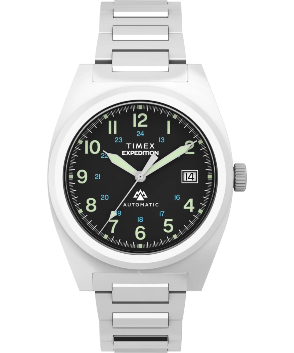 Timex Expedition® Capstone Automatic 39mm Stainless Steel Bracelet Watch TW2Y39600 39 mm kol saati