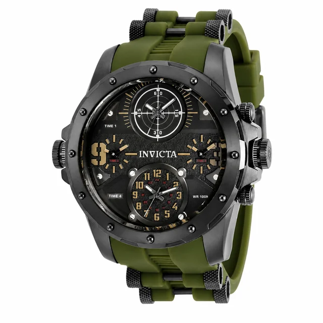 Invicta Coalition Forces Sniper Watch - 50mm. Grey, Green (31138) kol saati