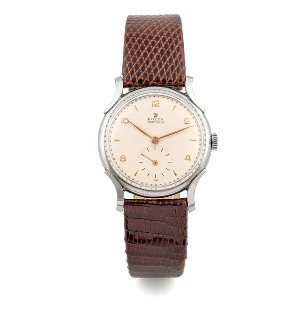 Rolex Ref. 4542, Fancy Lugs; “Precision”; stainless steel kol saati