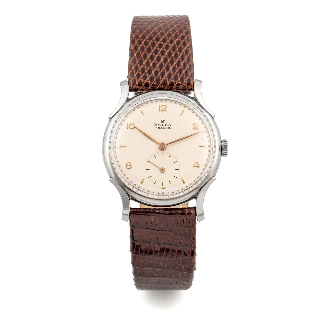 Rolex Ref. 4542, Fancy Lugs; “Precision”; stainless steel 40 mm kol saati
