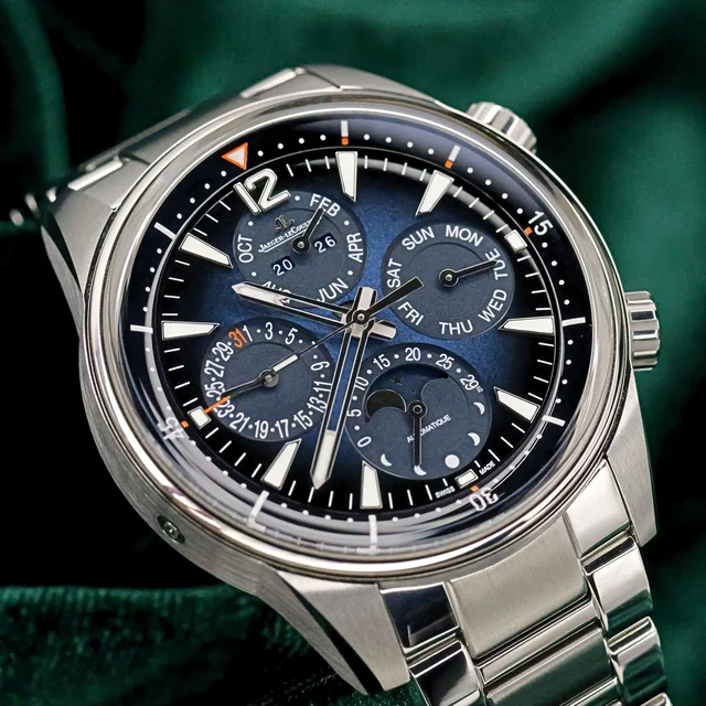 Jaeger-Lecoultre JLC Polaris Perpetual Calendar Blue Dial Stainless Steel 40m kol saati