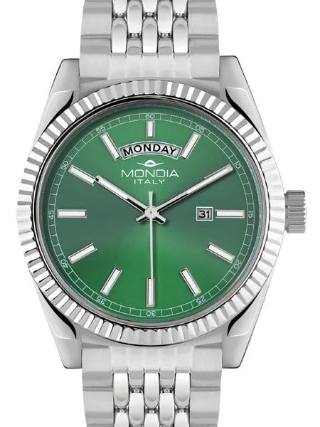 Mondia Scratch and Dent - Madison Quartz Dress Watch with Green Dial #MI756SS-04GR-BM SND8