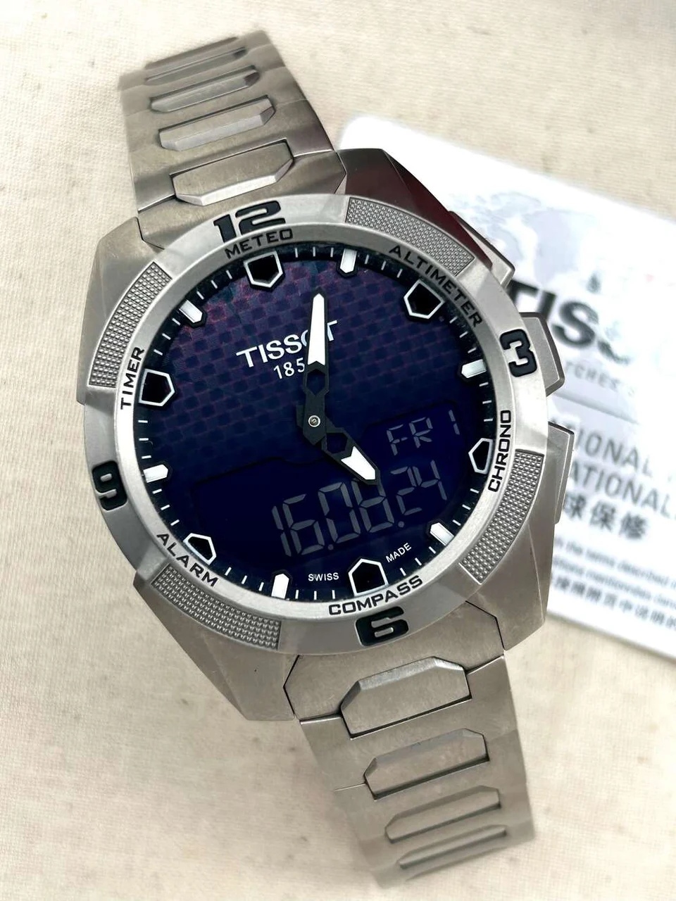 Tissot T-Touch Expert Solar Titanium, solar. 45 mm kol saati