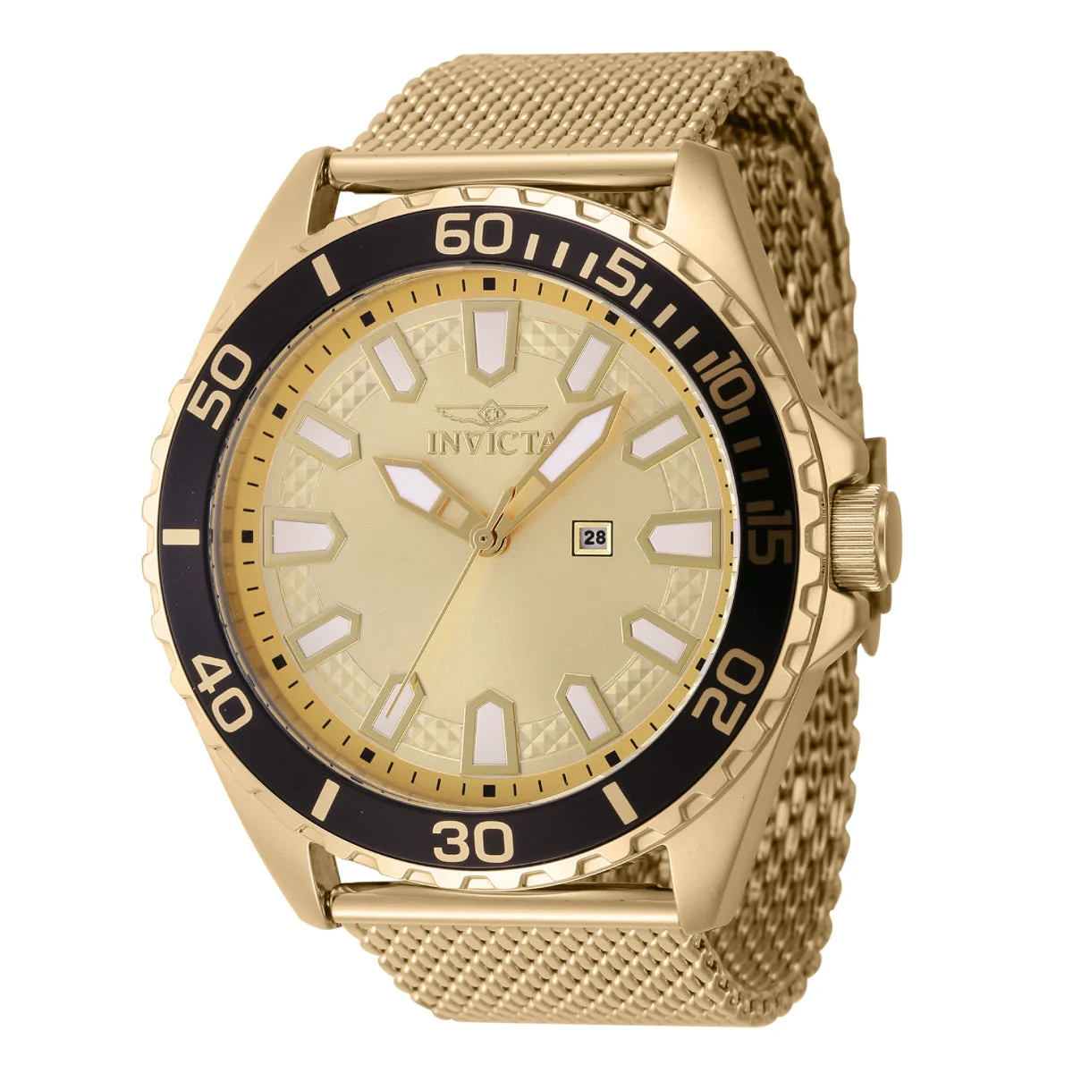 Invicta Pro Diver Velaforge Watch - 46mm. Gold (46902) 46 mm kol saati