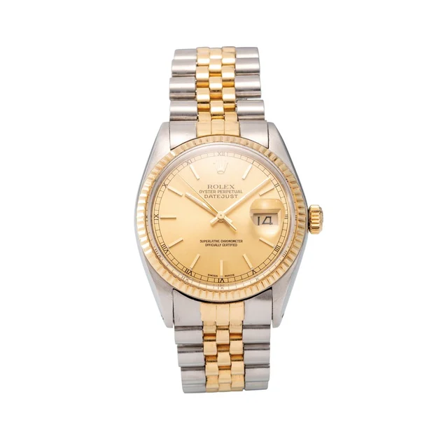 Rolex Datejust 16013 Silver Dial Two Tone Jubilee Band kol saati