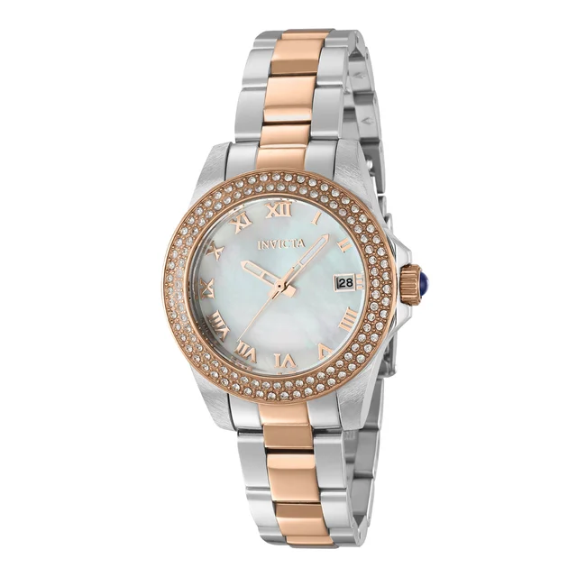 Invicta Angel Watch w/ Mother of Pearl Dial - 34mm, Steel, Rose Gold (36076) kol saati