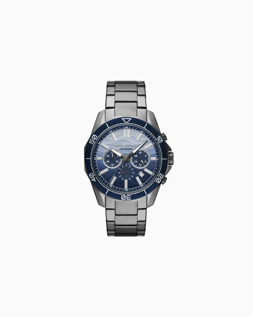 Armani Exchange Chronograph Gunmetal Stainless Steel Watch AX1967 kol saati