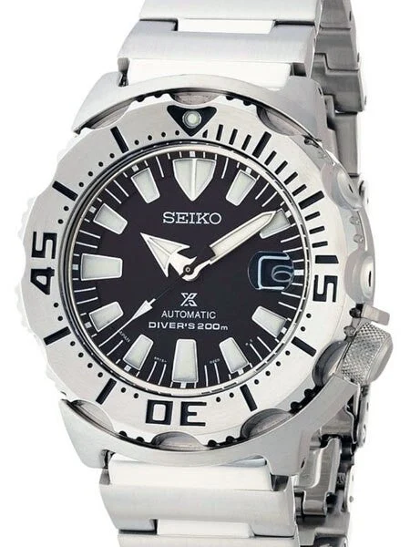 Seiko Prospex Stainless Steel Monster with 6R15, 23-Jewel Automatic Movement #SBDC025 kol 