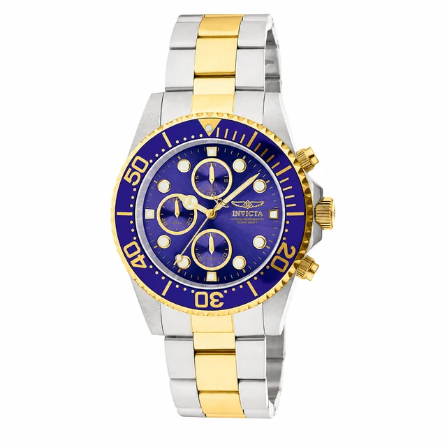 Invicta Pro Diver Watch - 43mm, Steel, Gold (1773) kol saati
