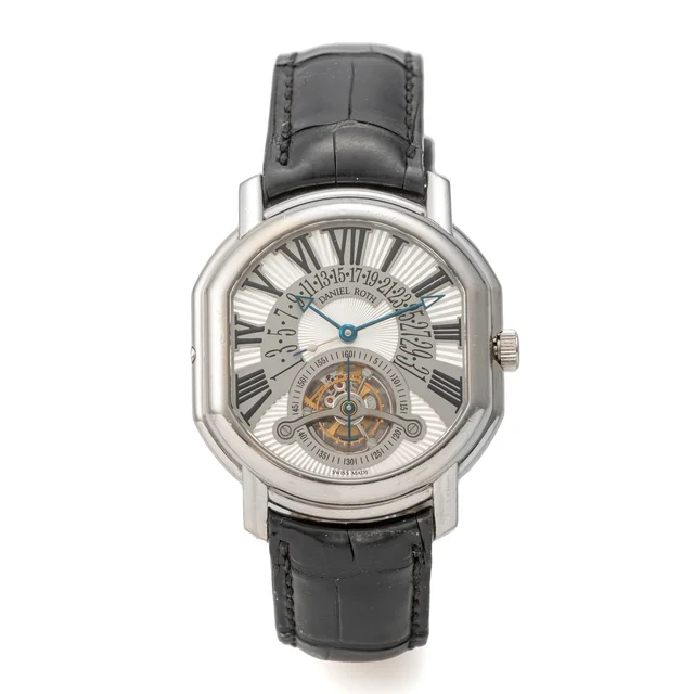 Daniel Roth DANIEL ROTH, REF. 196.X.60, TOURBILLON RETROGRADE DATE, WHITE GOLD kol saati