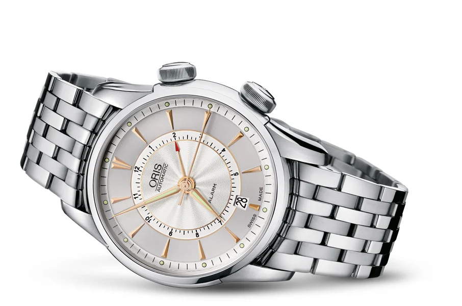 Oris Artelier Alarm 01 908 7607 4051-Set MB 42.5 mm kol saati