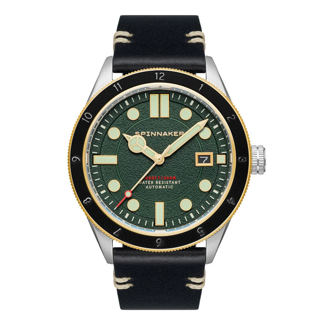 Spinnaker Cahill 300 Forest Green Automatic Watch with Green Dial #SP-5096-03 kol saati