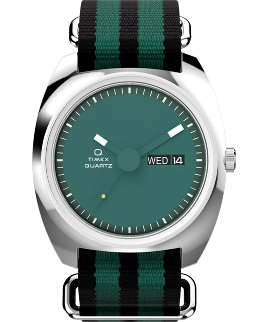 Timex Enigma 37mm Fabric Strap Watch TW2Y34700 kol saati
