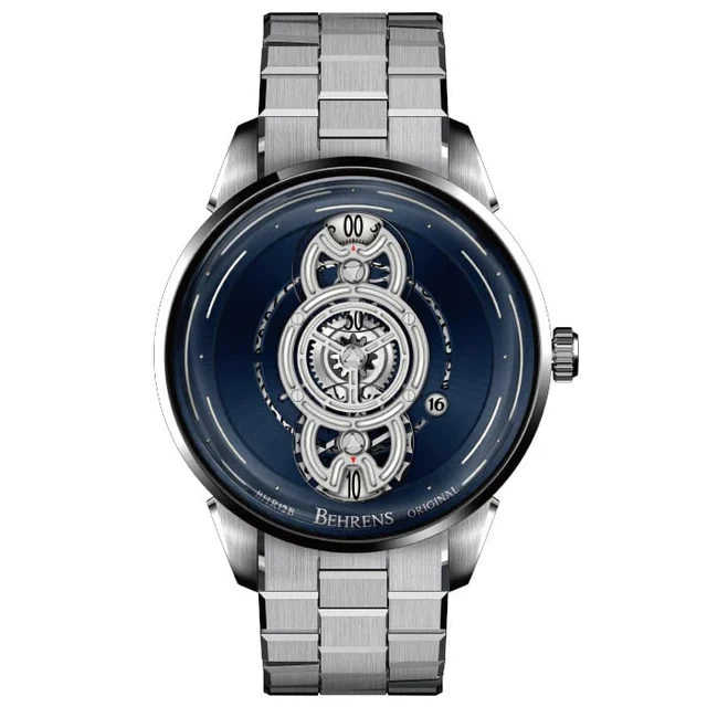 Behrens Interstellar Travel Blue On Bracelet BHR012-WBLUG kol saati