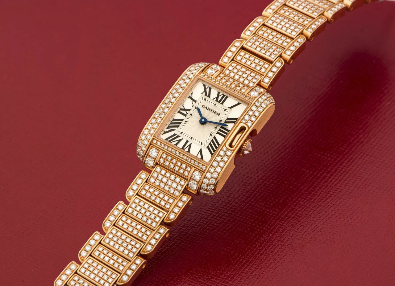 Cartier Tank Anglaise 3487 kol saati