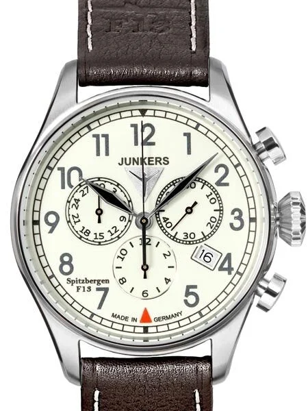 Junkers Spitzbergen F13 Chronograph with Fully Luminous Dial #6186-5 kol saati