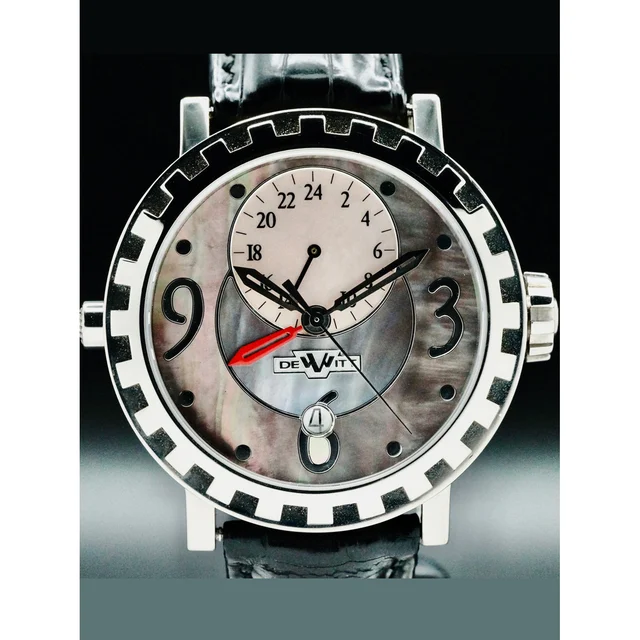 Dewitt Academia Double Fuseau 18k White Gold 210000058590 kol saati