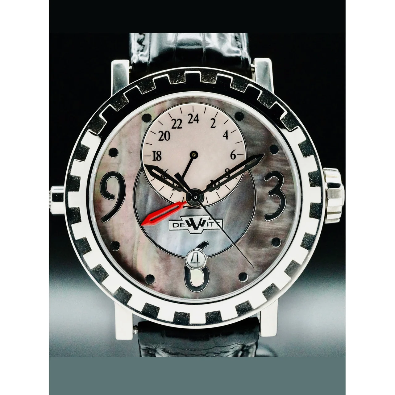Dewitt Academia Double Fuseau 18k White Gold 210000058590 43 mm kol saati