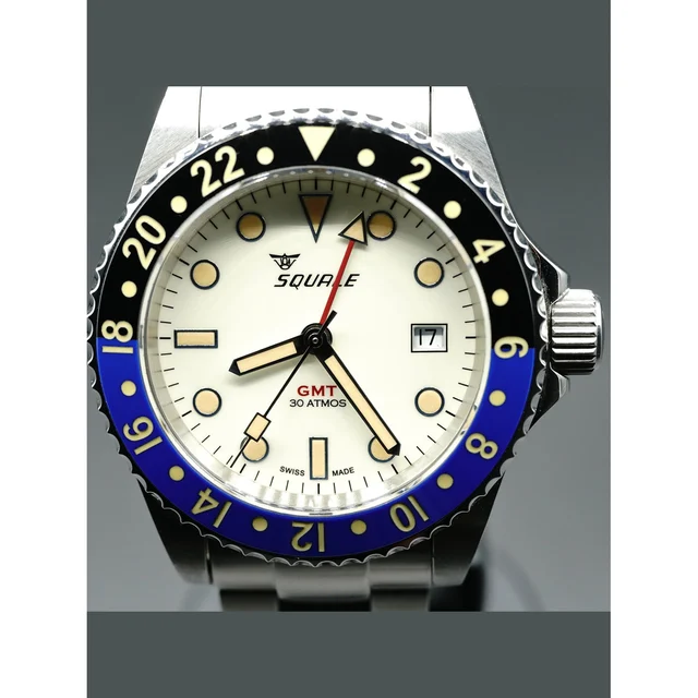 Squale Atmos Black GMT Ceramica 210000019285 kol saati