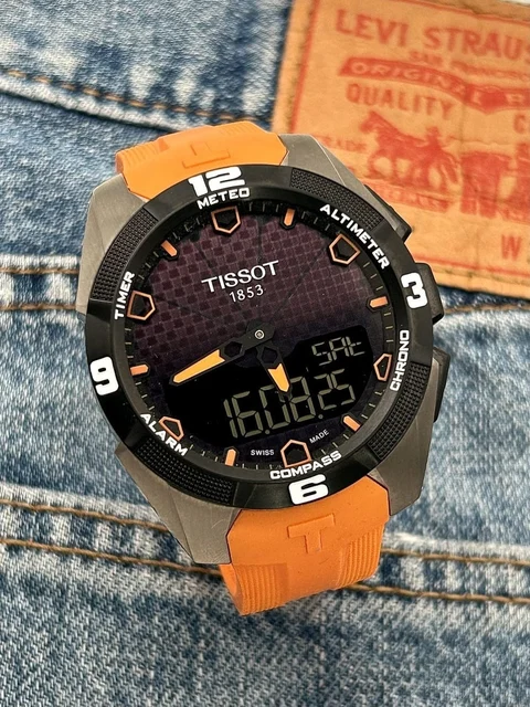 Tissot T-Touch Expert Solar Titanium Orange, solar. kol saati