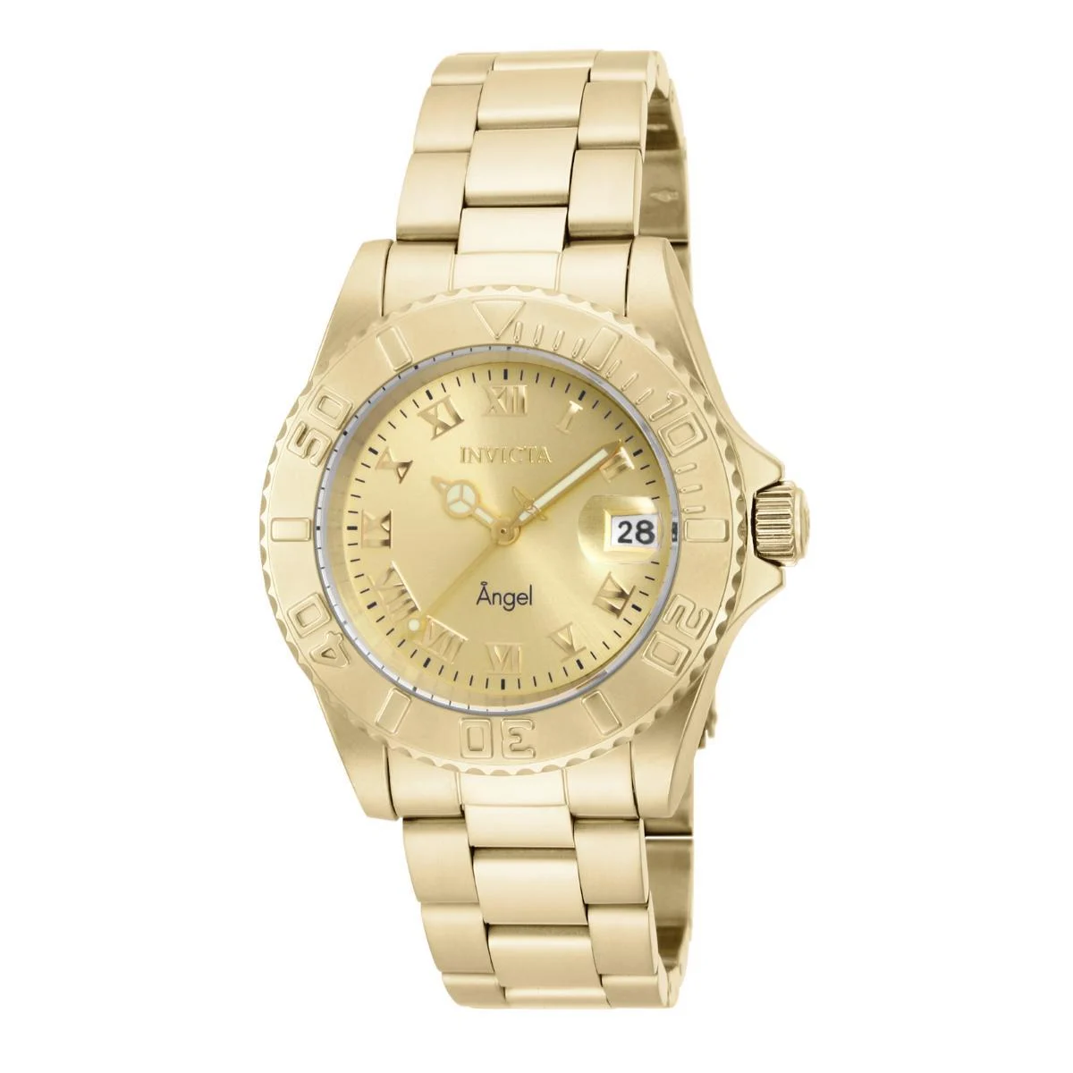 Invicta Angel Aureborne Swiss Ronda 515 Caliber Watch - 40mm, Gold (16849) 40 mm kol saati
