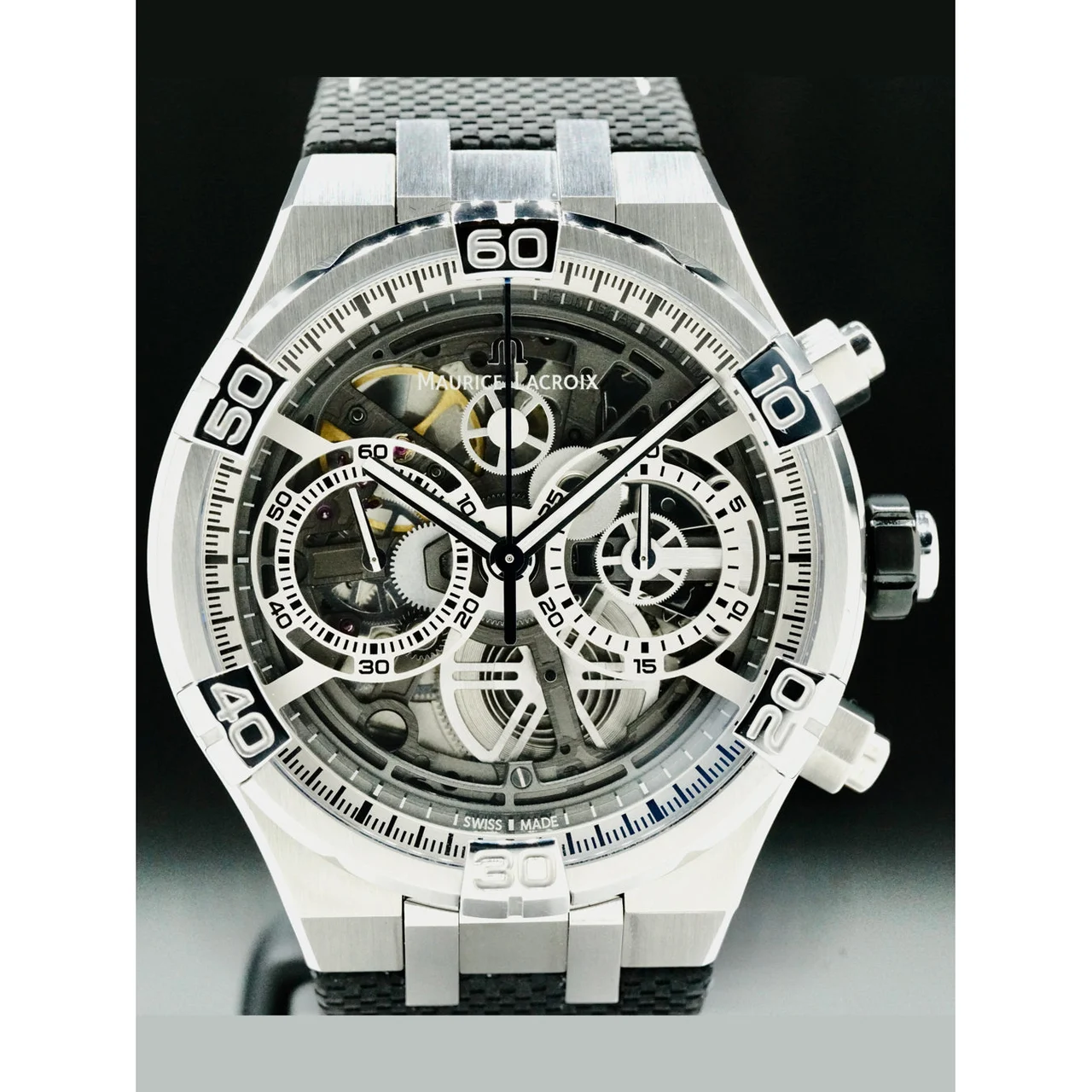 Maurice Lacroix Aikon Chronograph Skeleton 210000047533 44 mm kol saati