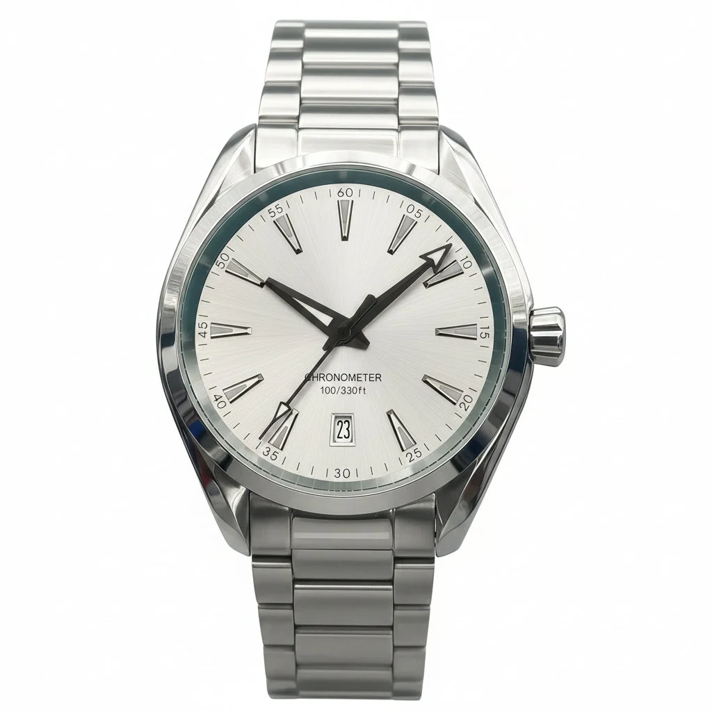 Tandorio Dress Watch Date Window At 6 NH35 Automatic Sapphire 10Bar half Sterile Customizable 6193489363272 40 mm kol saati