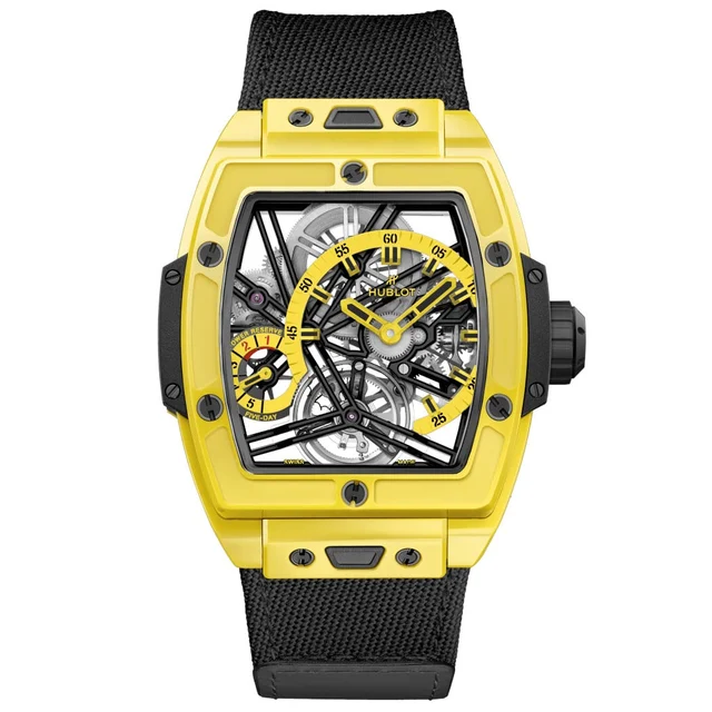 Hublot Spirit of Big Bang Texas Tourbillon Yellow Ceramic 42mm 645.CY.4723.NR 5645.CY.4723