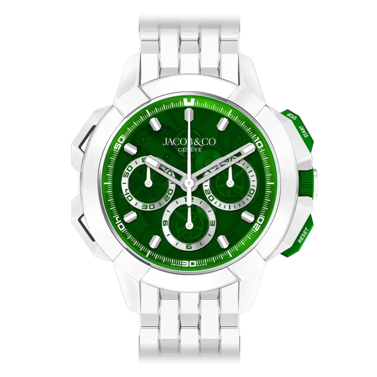 Jacob & Co. Jacob & Co. Epic X Chronograph 44mm Tri-Compax EC440.95.AA.AA.A95AA 44 mm kol saati