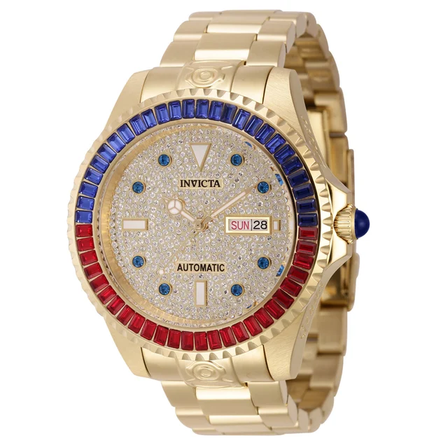 Invicta Grand Diver Automatic Watch - 47mm, Gold (46636) kol saati