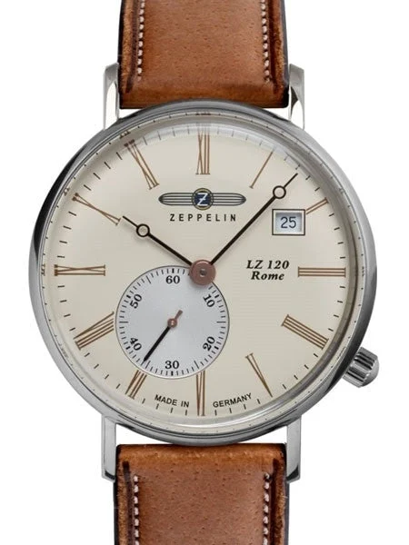 Graf Zeppelin Rome Series Swiss Quartz Dress Watch #7135-5 36 mm kol saati