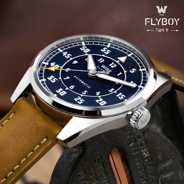 WISE FLYBOY FLB-13 Type B Stainless Steel 904L kol saati