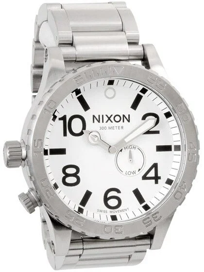 Nixon Watch with Tide High - Low Meter and Left Side Crown #A057-100 kol saati