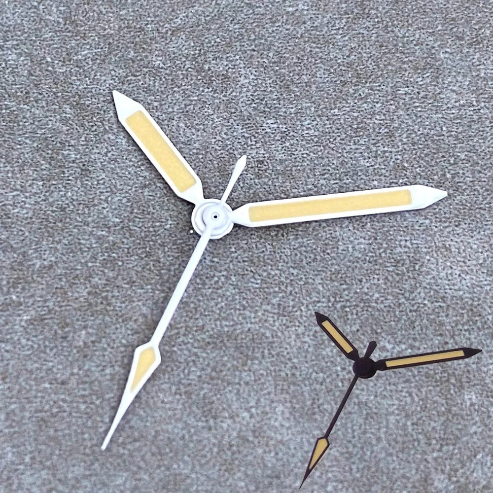 Tandorio Fifty Fathom Watch Hands White Black Yellow Watch Hand Needles for NH35 NH36 NH37 NH38 NH39 NH70 NH72 ETA2824 PT5000 ST2130 Lume Watch Parts Accessories 1005007879099044-handB(NH35) kol saati
