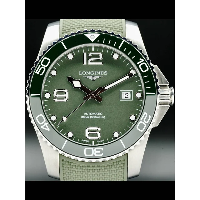 Longines Hydroconquest Green L3.781.4.06.9 210000032591 kol saati
