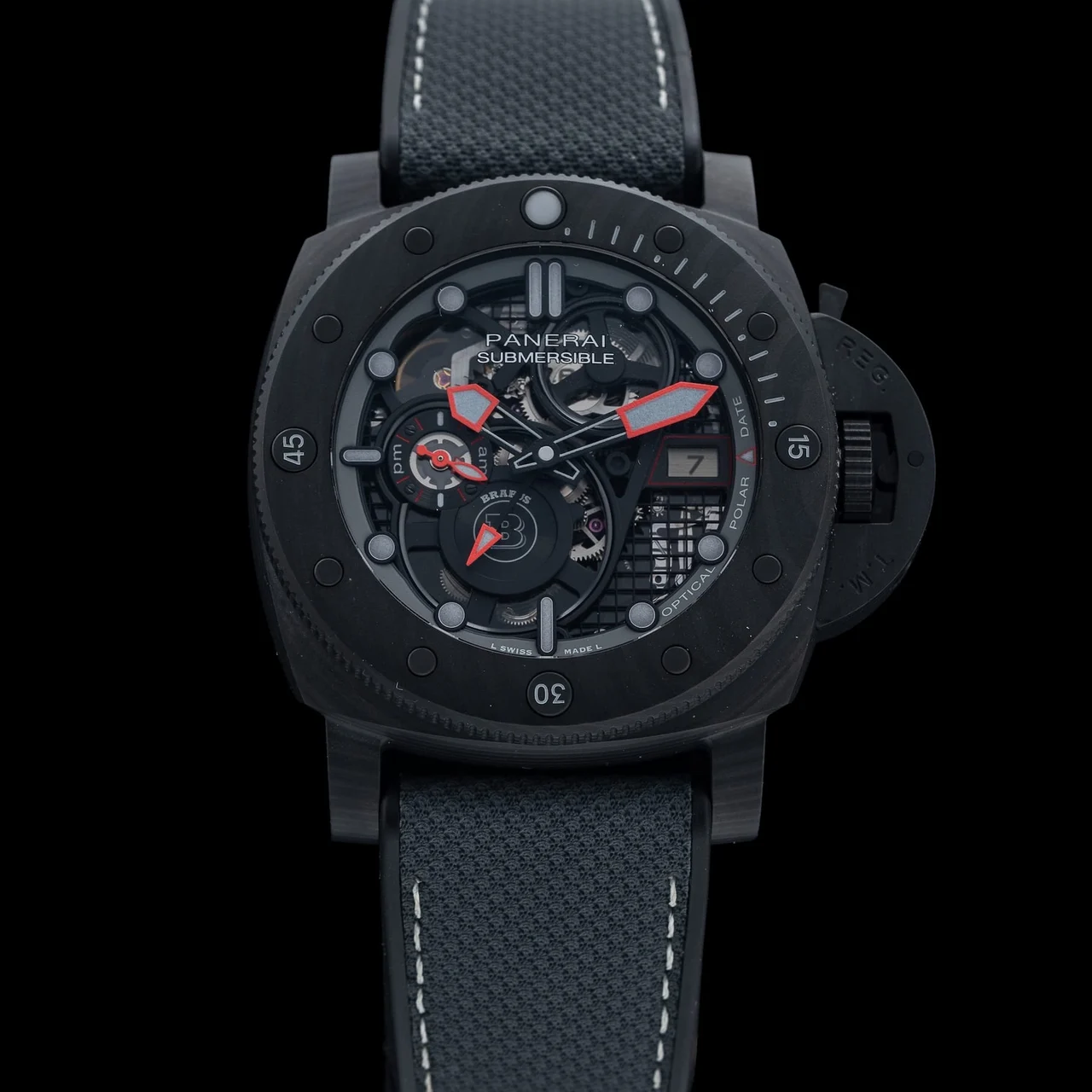 Panerai Luminor Submersible 47 S Brabus Black Ops Edition PAM01240 ER210009N1240 kol saati