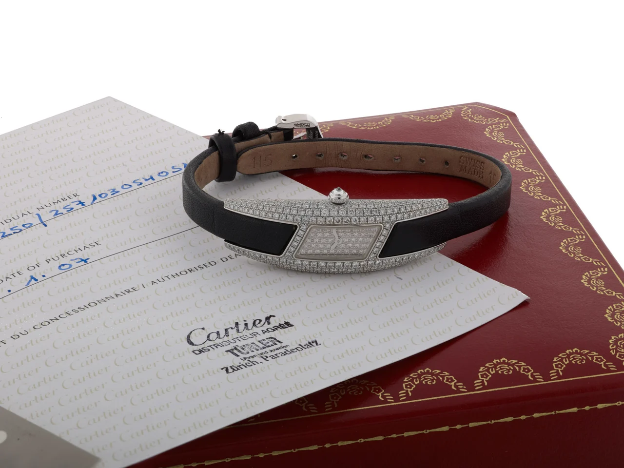 Cartier CARTIER, REF. WJ 300250, HIMALIA,DIAMONDS AND WHITE GOLD kol saati
