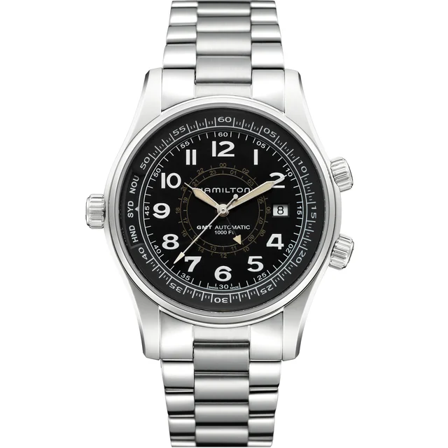 Hamilton Khaki Navy Khaki UTC Auto H77505133 kol saati