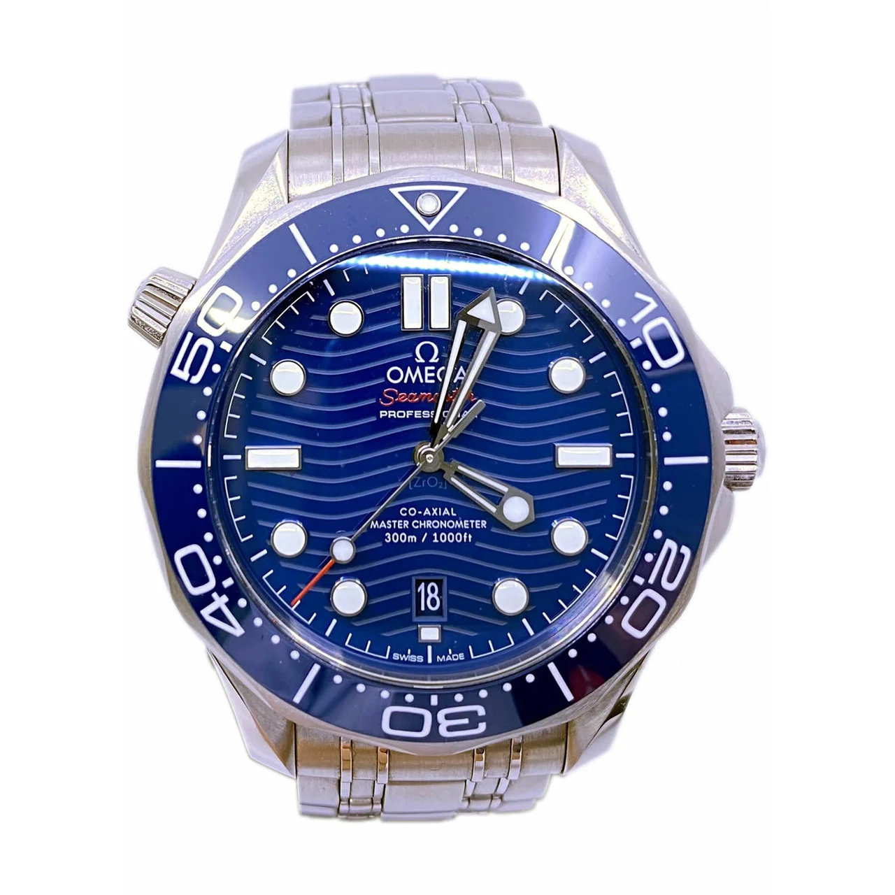 OMEGA Seamaster Diver 300M Co-Axial Master Chronometer on Bracelet 210.30.42.20.03.001 210000010120 kol saati