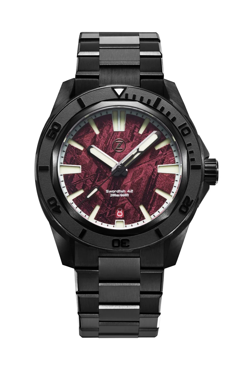 Zelos Swordfish 42mm Ti 'Blood Moon' 42 mm kol saati