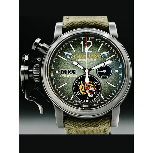 Graham Chronofighter Vintage Flying Tiger 2CVAV.G03A 210000037549 kol saati